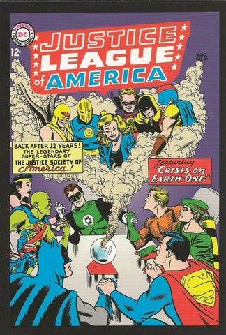 Justice League of America #21 1963 4x5" Cover Postcard 2010 DC Comics  