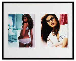 Eva Mendes Signed Framed 16x20 Photo Set Hitch Ghost Rider