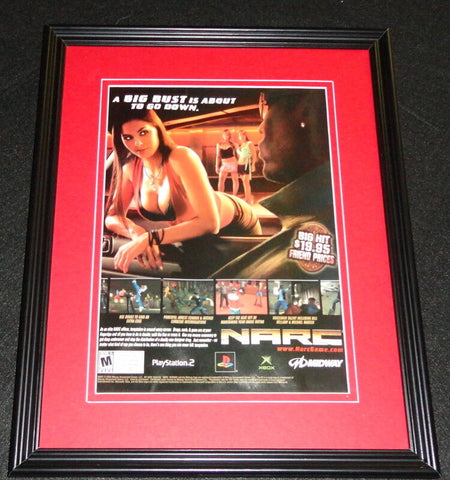 Narc 2005 Playstation 2 PS2 Framed 11x14 ORIGINAL Advertisement