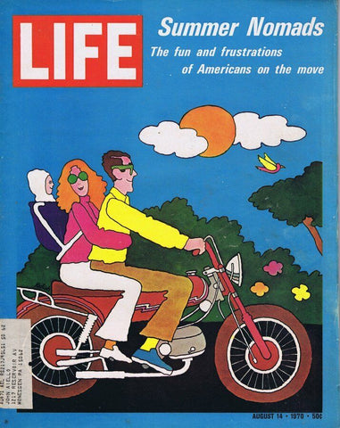 ORIGINAL Vintage Life Magazine August 14 1970 Summer Nomads