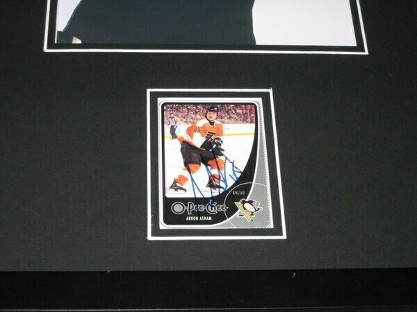 Arron Asham GO TO SLEEP Signed Framed 11x17 Photo Poster Display Penguins