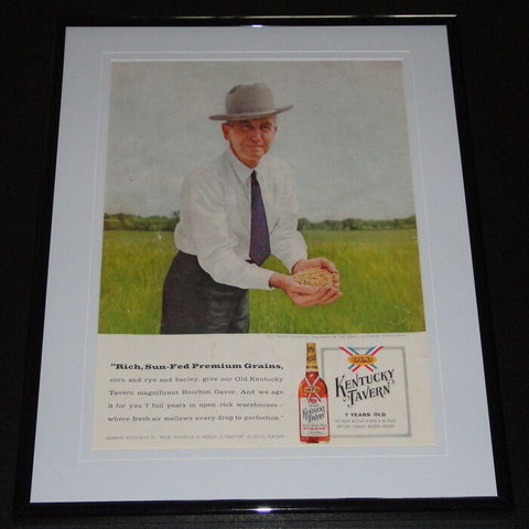 1958 Kentucky Tavern Whiskey 11x14 Framed ORIGINAL Vintage Advertisement