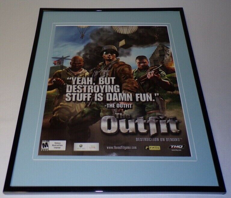 The Outfit 2006 XBox Framed 11x14 ORIGINAL Advertisement