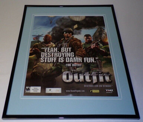 The Outfit 2006 XBox Framed 11x14 ORIGINAL Advertisement