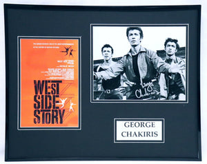 George Chakiris Signed Framed 16x20 Photo Poster Set AW West Side Story