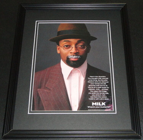 Spike Lee 1996 Milk Mustache Framed 11x14 ORIGINAL Vintage Advertisement