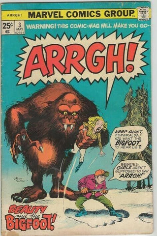 Arrgh #3 ORIGINAL Vintage 1975 Marvel Comics 