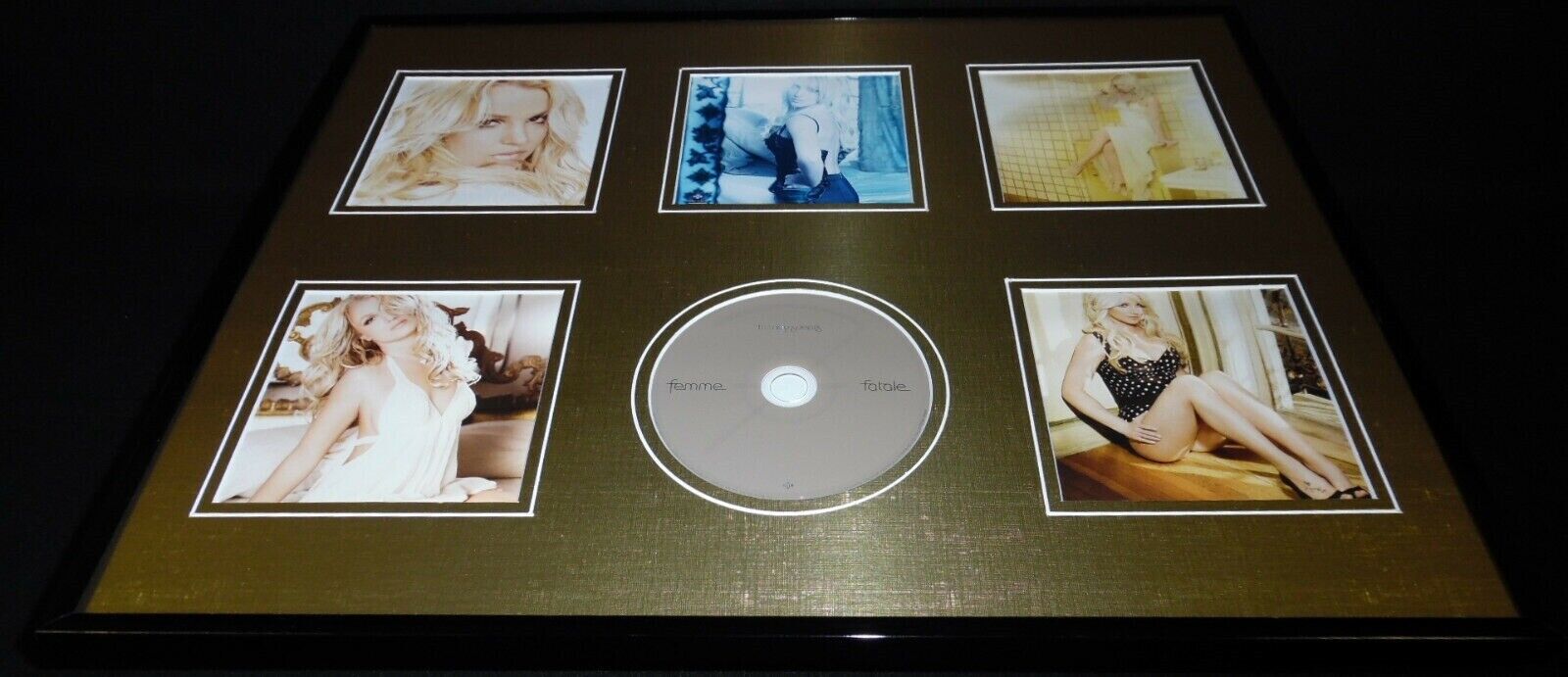 Britney Spears 16x20 Framed Femme Fatale CD & Photo Display