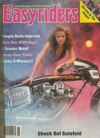 ORIGINAL Vintage Nov 1986 Easyriders Motorcycle Magazine 