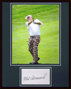 Mark Calcavecchia Signed Framed 11x14 Bacon Pants Photo Display