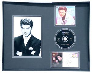 Paul Anka 1993 Signed Framed 16x20 Photo + CD Display 