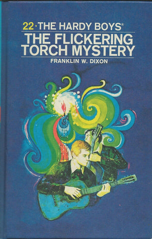 ORIGINAL Vintage 1971 Hardy Boys Hardcover Book Flickering Torch Mystery #22