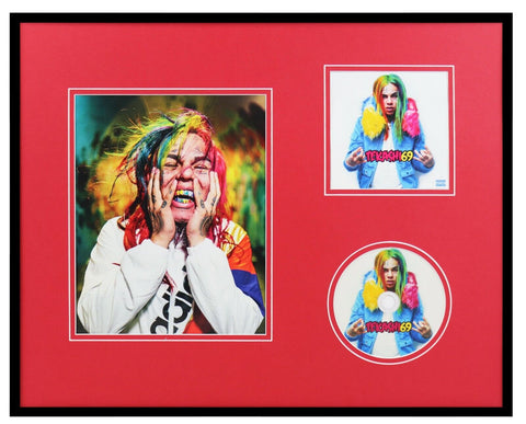 Tekashi69 Framed 16x20 CD & Photo Display