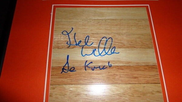 Herb Williams Signed Framed 12x18 Floorboard & Photo Display Knicks Ohio State