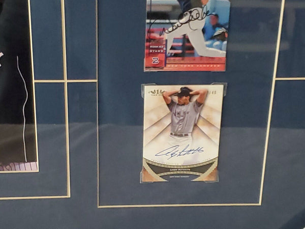 Core Four Yankees Signed Framed Jersey Display JSA Jeter Posada Rivera Pettitte