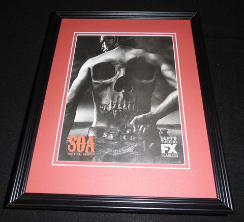 Sons of Anarchy 2014 FX Framed 11x14 ORIGINAL Advertisement Charlie Hunnam