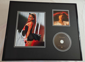 Ariana Grande Signed Framed 16x20 Eternal Sunshine CD & Photo Display