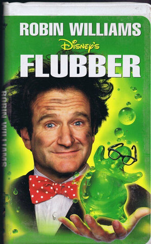 Flubber (1997) VINTAGE VHS Cassette Disney Clamshell Robin Williams