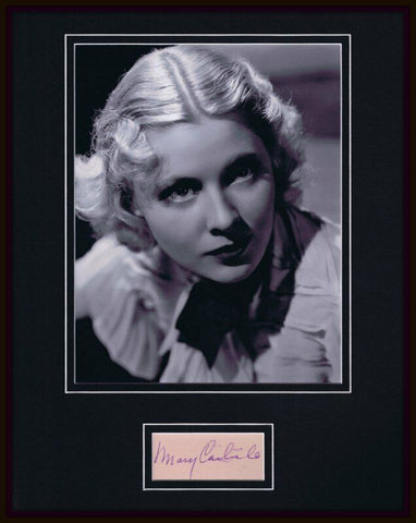 Mary Carlisle Signed Framed 11x14 Photo Display JSA