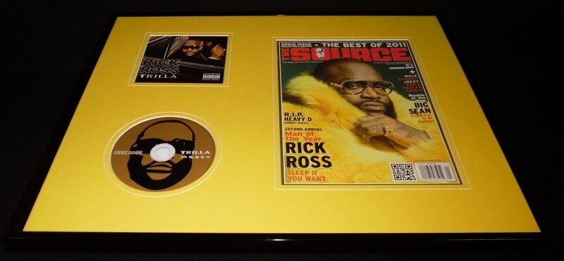 Rick Ross 16x20 Framed ORIGINAL 2011 The Source Magazine Cover & CD Display