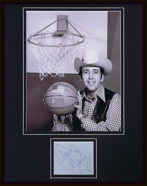 Brent Musberger Signed Framed 11x14 Photo Display JSA CBS ESPN