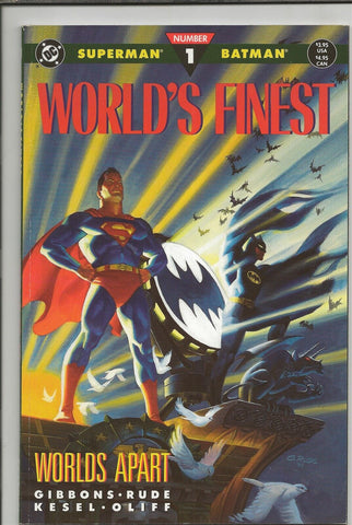 World's Finest Worlds Apart #1 ORIGINAL Vintage 1990 DC Comics Superman Batman