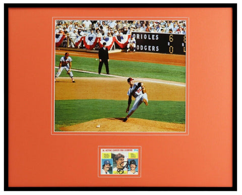 Jim Palmer Signed Framed 16x20 Photo Display Baltimore Orioles 1966 World Series