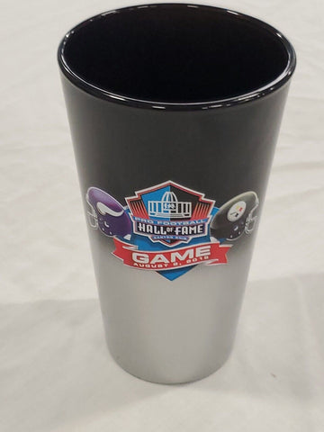 2015 Pittsburgh Steelers Minnesota Vikings HOF Game Pilsner Beer Glass