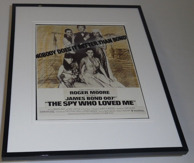 The Spy Who Loved Me James Bond Framed 11x14 Repro Poster Display Barbara Bach