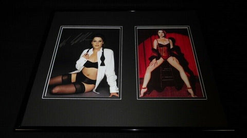 Neve Campbell Signed Framed 16x20 Lingerie Photo Display JSA Party of Five