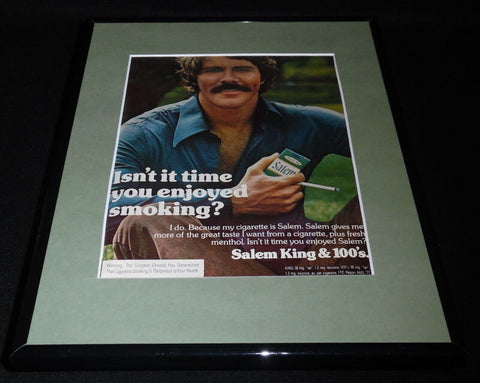 1979 Salem King & 100s Cigarettes Framed 11x14 ORIGINAL Vintage Advertisement