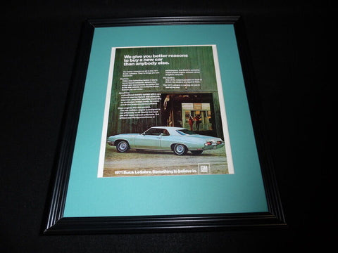 1971 Buick LeSabre Framed 11x14 ORIGINAL Vintage Advertisement