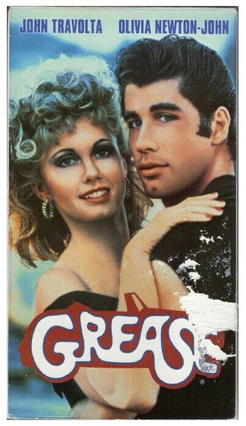 Grease VINTAGE VHS Cassette John Travolta Olivia Newton John