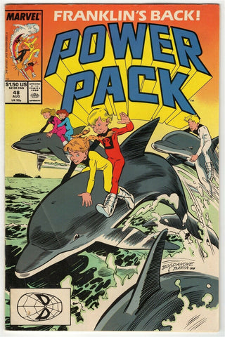 Power Pack #48 ORIGINAL Vintage 1989 Marvel Comics 