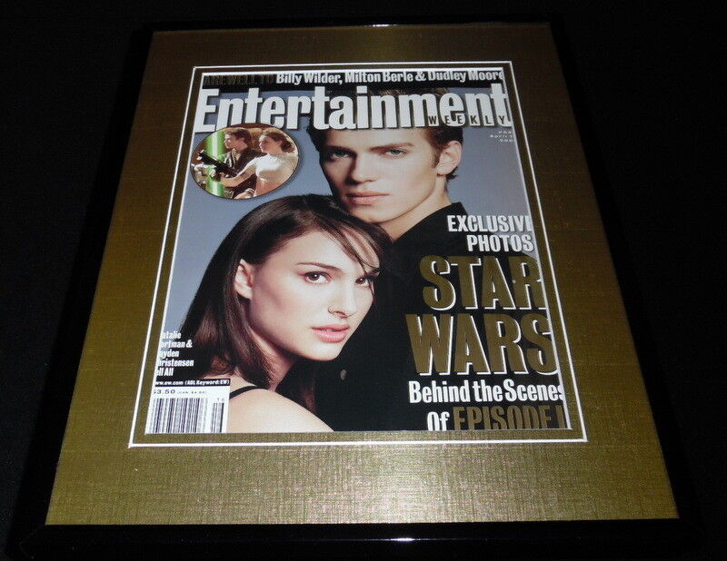 Star Wars Natalie Portman Framed ORIGINAL 2002 Entertainment Weekly Cover 