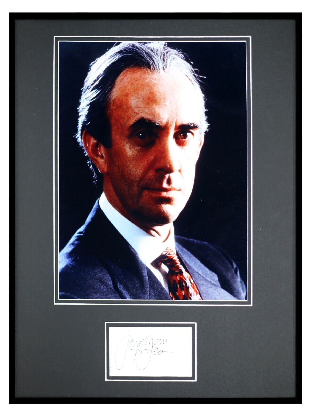 Jonathan Pryce Signed Framed 16x20 Photo Display James Bond