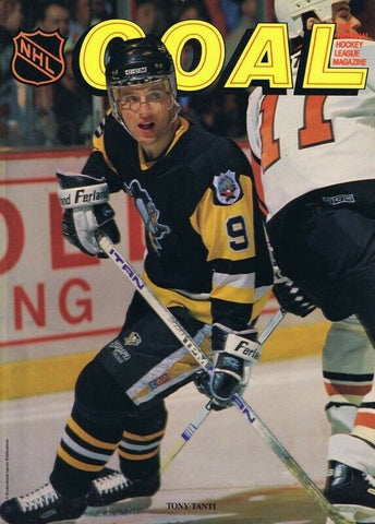 ORIGINAL Vintage 1991 Goal Magazine Program Penguins vs Devils Tony Tanti