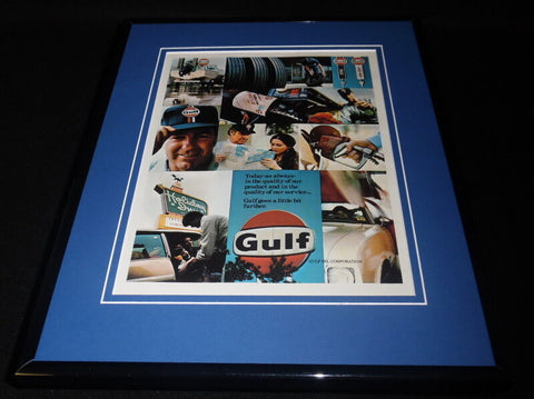 1979 Gulf Oil Framed ORIGINAL 11x14 Vintage Advertisement 