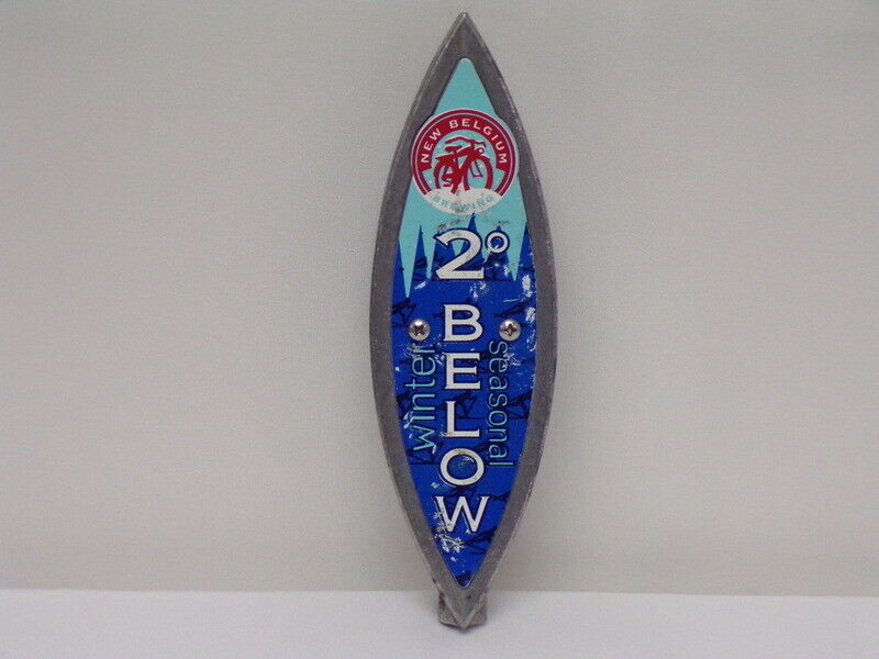 ORIGINAL New Belgium Brewing 2 Below Winter Seasonal Beer Tap Handle 