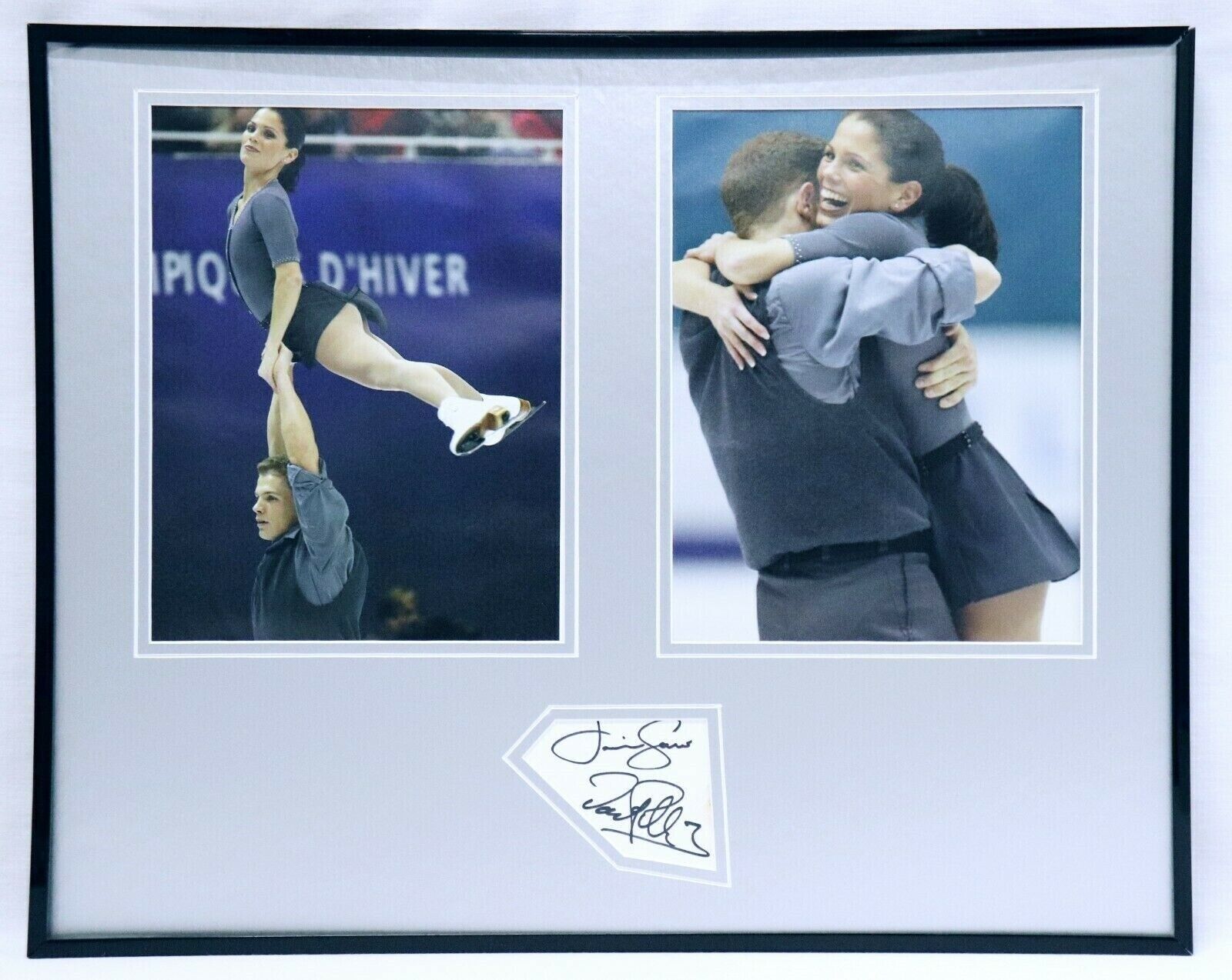 Jamie Sale & David Pelletier Dual Signed Framed 16x20 Photo Set