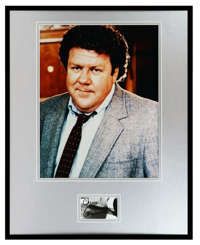 George Wendt Signed Framed 16x20 Photo Display JSA Cheers Inscription Norm