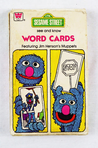 VINTAGE 1978 Whitman Sesame Street Word Cards Grover