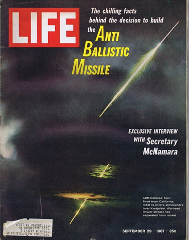 ORIGINAL Vintage Life Magazine September 29 1967 Anti Ballistic Missile