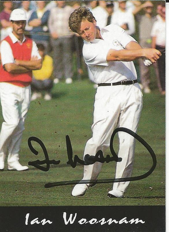 Ian Woosnam 1993 Sheridan Collectibles Ryder Cup Signed Card #12