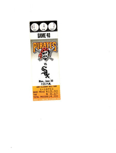 June 30 1997 Chicago White Sox @ Pittsburgh Pirates Ticket Frank Thomas Al Belle