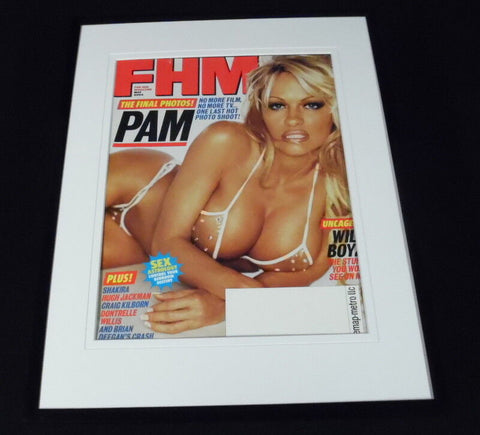 Pam Anderson Framed ORIGINAL 2004 FHM Magazine Cover Display