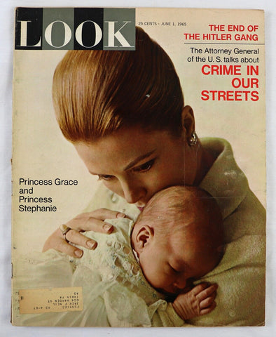 ORIGINAL Vintage June 1 1965 Look Magazine Princess Grace + Stephanie