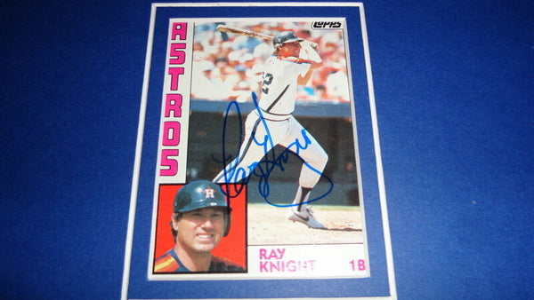 Ray Knight Signed Framed 1986 Sports Illustrated Cover Display Mets