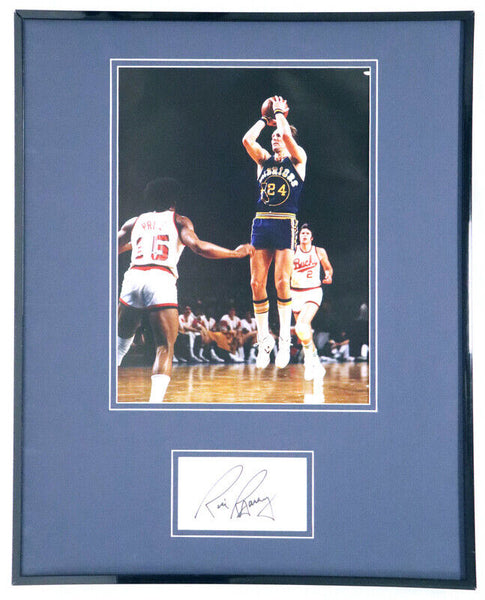 Rick Barry Signed Framed 16x20 Photo Display Warriors