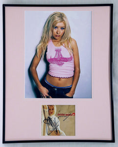 Christina Aguilera Signed Framed 16x20 Photo & CD Display